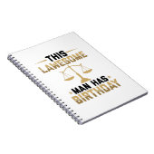 Carnet Cadeaux d'anniversaire pour avocats | Avocat (Côté Droit)