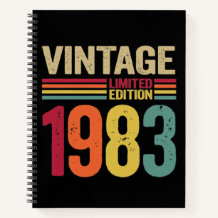 Carnet Cadeaux de 39 ans Vintage 1983 39e cadeau d'annive