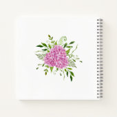 Carnet Cadeaux de Baby Shower Rose avec Hydrangeas (Dos)