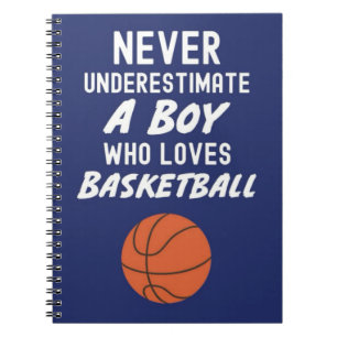 Carnet Cadeaux de basket-ball bleu marine mignons pour bé