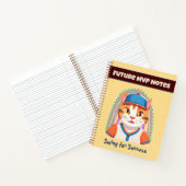 Carnet Cadeaux de chats mignons pour les joueurs de baseb (Intérieur)