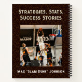 Carnet Cadeaux de chiens cool pour les amateurs de basket (Dos)