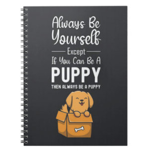 Carnet Cadeaux de chiot mignons humour de chien amateur d