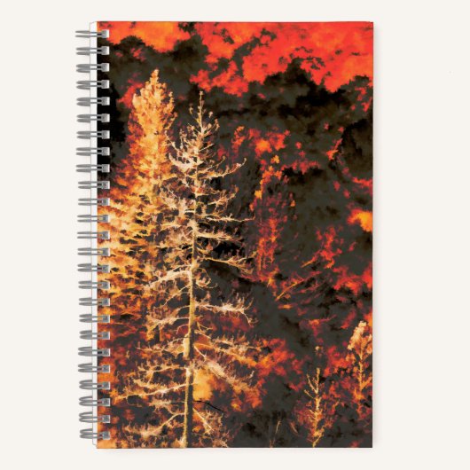 Carnet Cadeaux de feux de forêt pour pompiers (Recto)