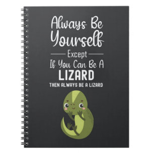 Carnet Cadeaux de lézard mignon Drôle d'animal amateur de
