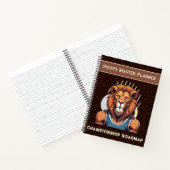 Carnet Cadeaux de lion cool pour les amateurs de basket-b (Intérieur)