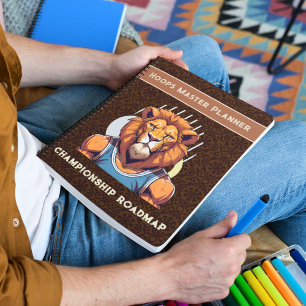 Carnet Cadeaux de lion cool pour les amateurs de basket-b
