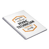 Carnet Cadeaux de logo du technicien HVAC. (Côté Droit)