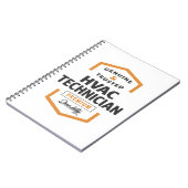 Carnet Cadeaux de logo du technicien HVAC. (Côté gauche)