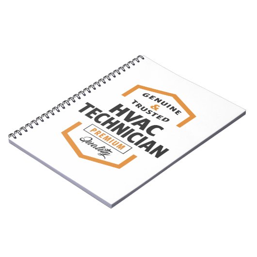 Carnet Cadeaux de logo du technicien HVAC. (Côté gauche)