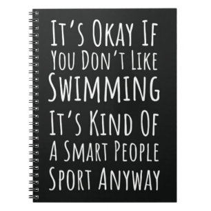 Carnet Cadeaux de natation amusants pour les nageurs Humo