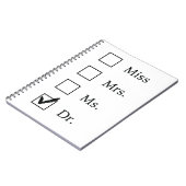 Carnet Cadeaux de PhD pour des femmes (Côté gauche)