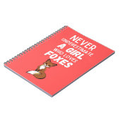 Carnet Cadeaux de renard mignons pour bébés filles pour e (Côté gauche)