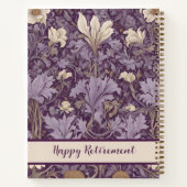 Carnet Cadeaux de retraite botanique vintages pour maman (Dos)