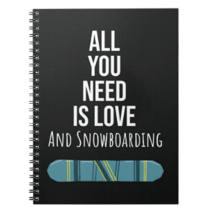 Carnet Cadeaux de snowboard sympas Snowboardeur Sports d'