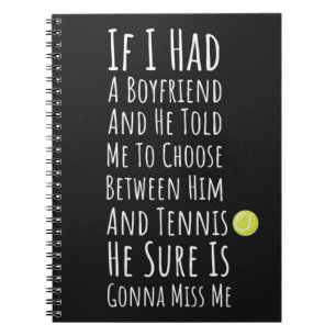 Carnet Cadeaux de Tennis Pour Filles Ses Enfants Joueuse