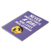 Carnet Cadeaux D'Escalades Rocheuses Roses Pour Filles Gr (Côté gauche)