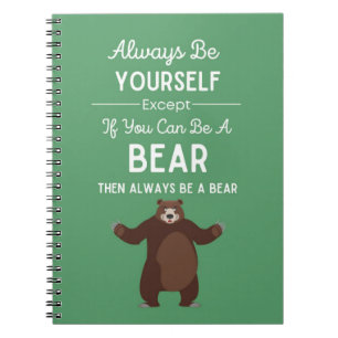 Carnet Cadeaux d'ours mignons Humour Meme Blague drôle Hu