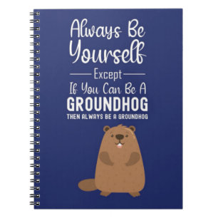 Carnet Cadeaux drôles de la journée de la marmotte Mignon