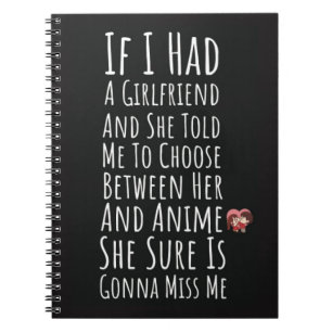 Carnet Cadeaux drôles et mignons d'anime pour lui hommes