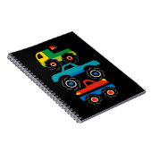 Carnet Cadeaux frais de vert de rouge bleu de camions de (Côté Droit)