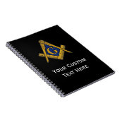 Carnet Cadeaux maçonniques Freemason Carré et Compass Bla (Côté Droit)