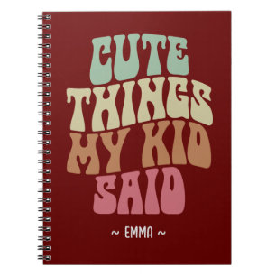 Carnet Cadeaux Maman Choses Mignonnes Que Mon Enfant a Di