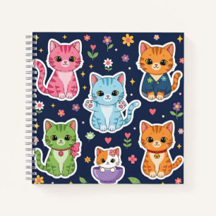 Carnet Cadeaux mignons de chats Kawaii Neko drôles pour a