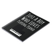 Carnet Cadeaux mignons de joueur de piano pour bébés garç (Côté gauche)