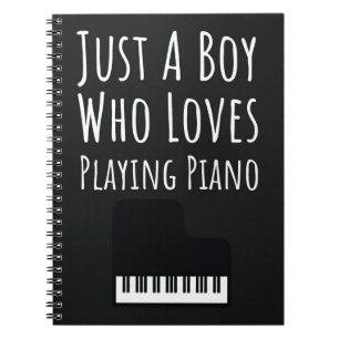 Carnet Cadeaux Mignons de Joueur de Piano pour Bébés Garç