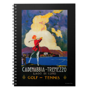 Carnet CadenabbiaTremezzo Poster Vintage Europe