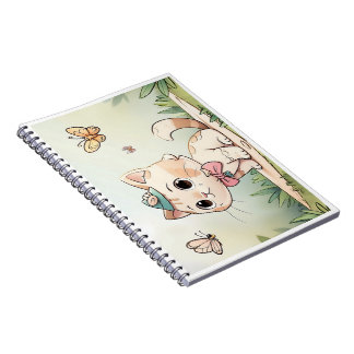 Carnet caderno com gatinho fofo