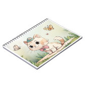 Carnet caderno com gatinho fofo (Côté gauche)