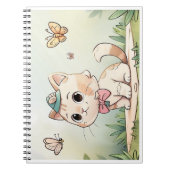Carnet caderno com gatinho fofo (Devant)