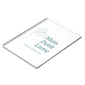 Carnet Caderno Espiral com Foto (Côté gauche)