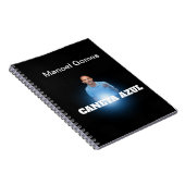 Carnet Caderno Espiral com Foto CANETA AZUL (Côté Droit)