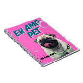 Carnet Caderno Espiral com Foto Pet (Côté Droit)