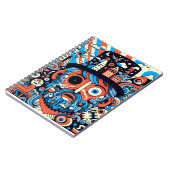 Carnet Caderno Espiral com Foto "Psychedelic #1" (Côté gauche)