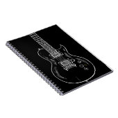 Carnet Caderno Espiral com guitarra (Côté Droit)