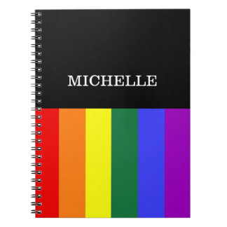 Carnet Caderno Espiral Orgulho Gay Rainbow Personalizado