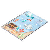 Carnet Caderno Fundo do Mar Meninos (Côté gauche)