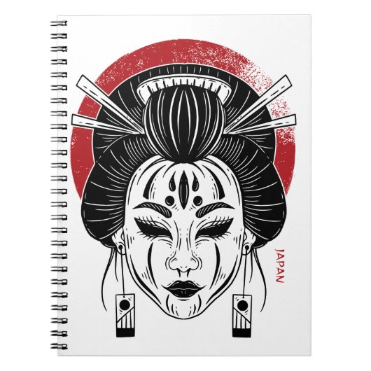 Carnet Caderno Gueixa/ notebook gueixa/ japão (Devant)