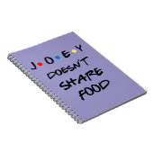 Carnet Caderno Joey Doesn't Share Food (Côté Droit)