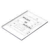 Carnet Caderno - moulures de injecao (Côté gauche)