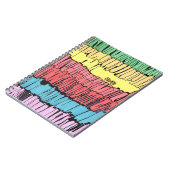 Carnet caderno para presente, caderno com cores vibrantes (Côté gauche)