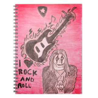 Carnet caderno rock