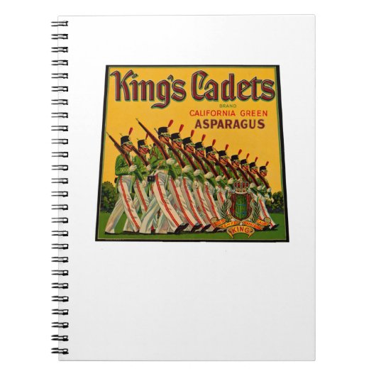 Carnet Cadets du roi Asparagus Étiquette (Devant)