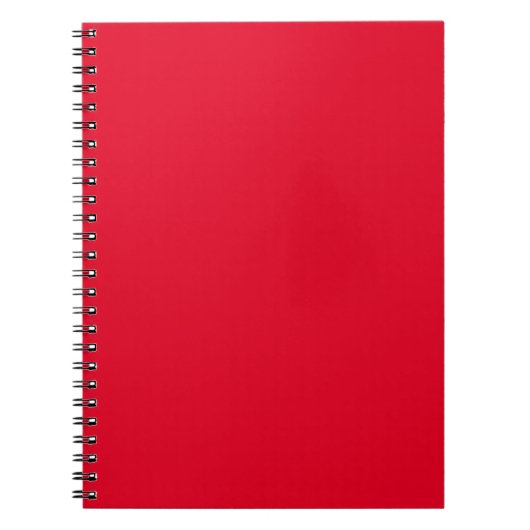Carnet Cadmium Rouge couleur solide (Devant)
