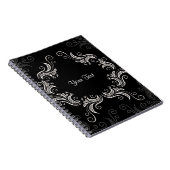 Carnet Cadran blanc sur noir (Côté Droit)