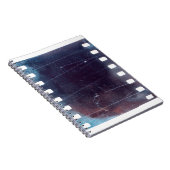 Carnet cadre de film rayé noir 35mm, texture émulsion (Côté Droit)